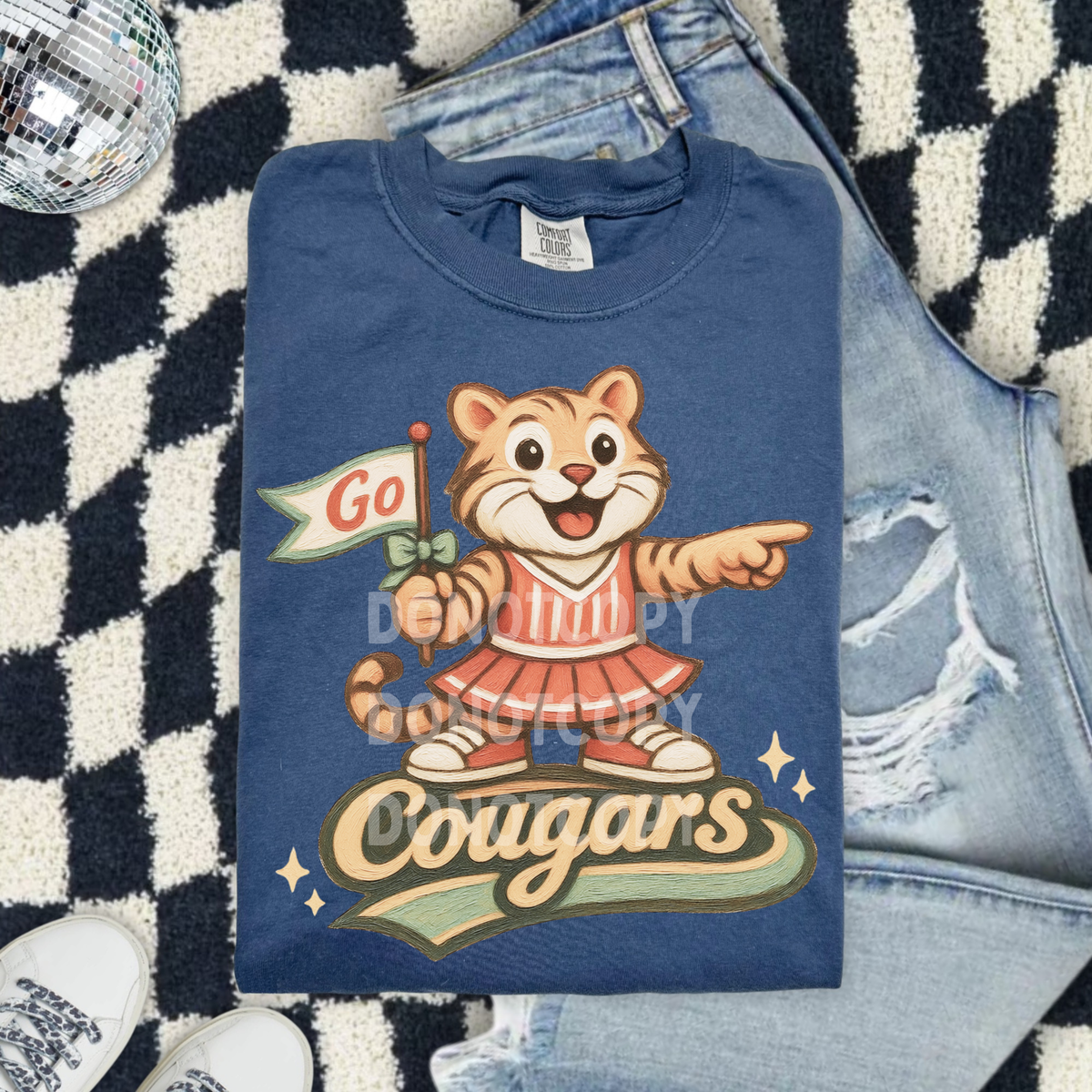 Go cougars pink dress (CSG) DTF Transfer