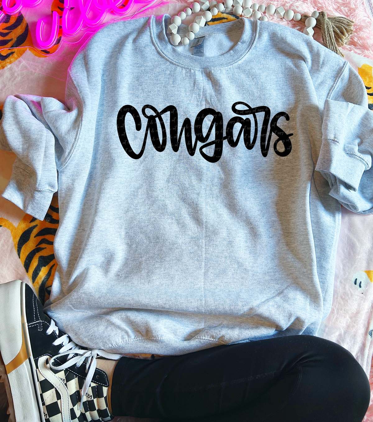 Cougars Hand Lettered 54039 DTF transfer
