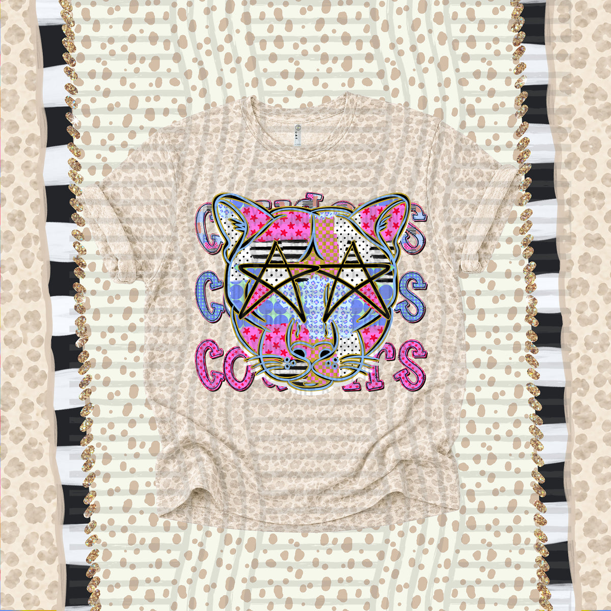 Cougars-Dolly Doodle Print (Caplinger) DTF Transfer