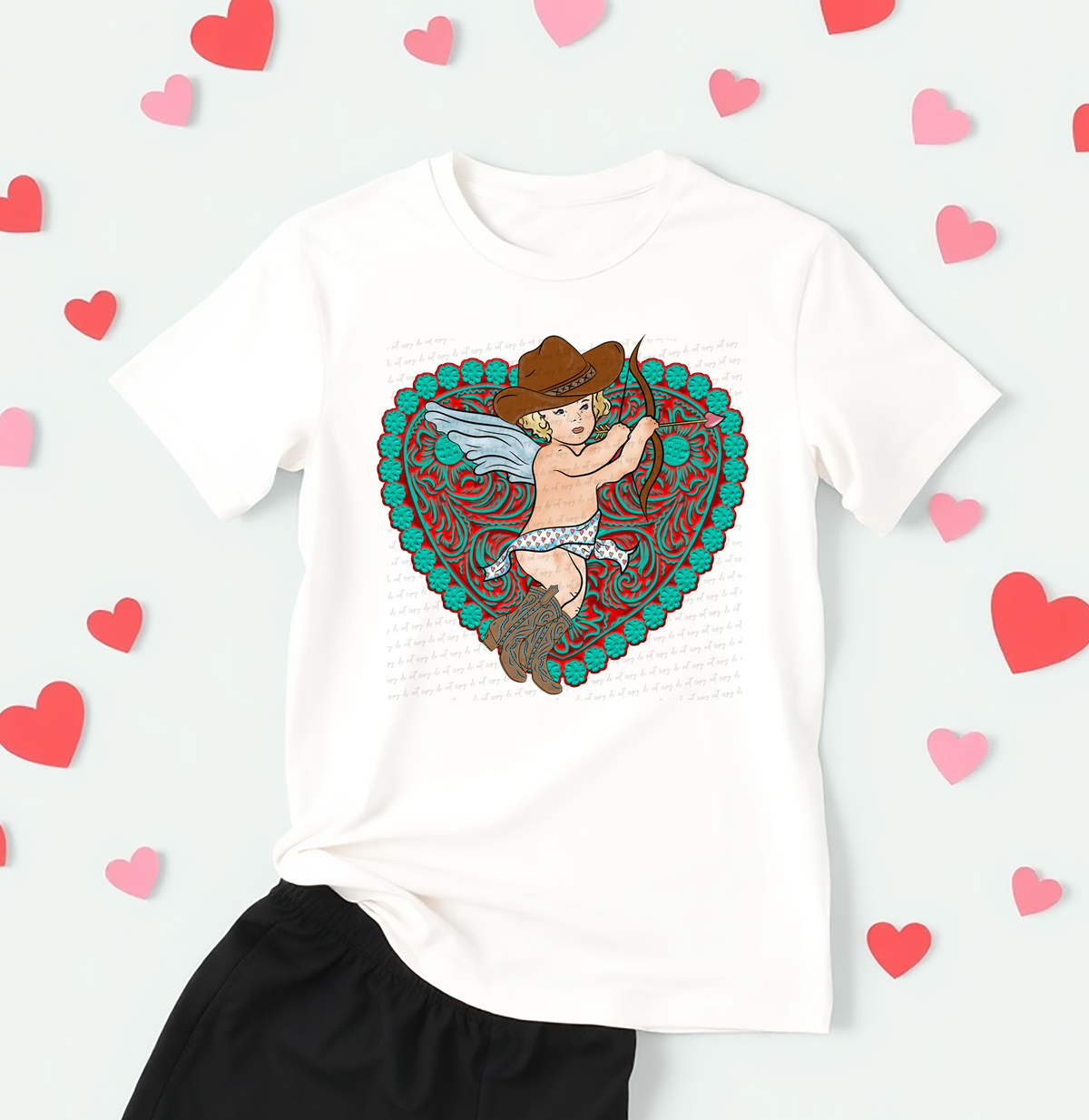 Country Cupid Red 81461 DTF Transfer