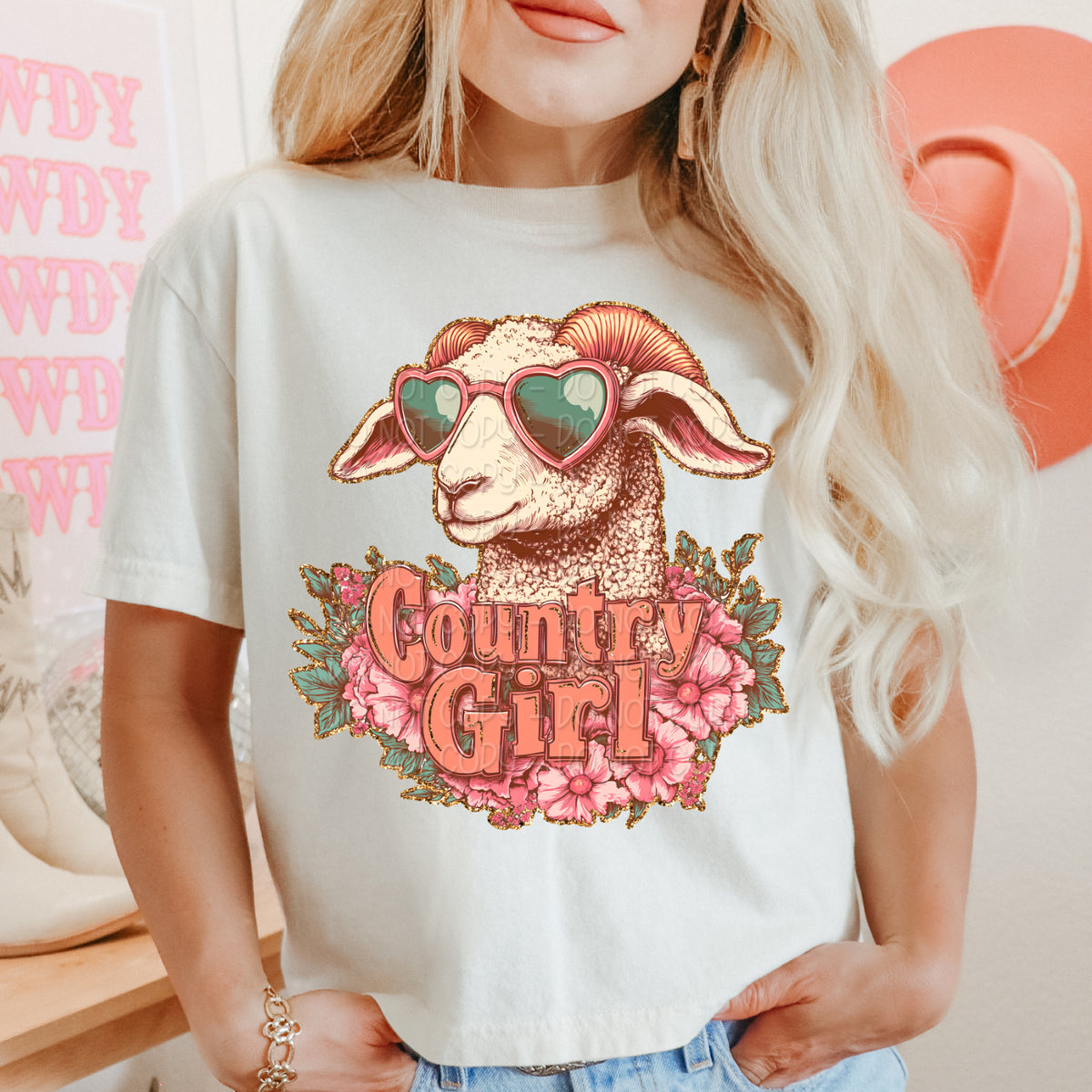 Country girl ram 103508 DTF transfer