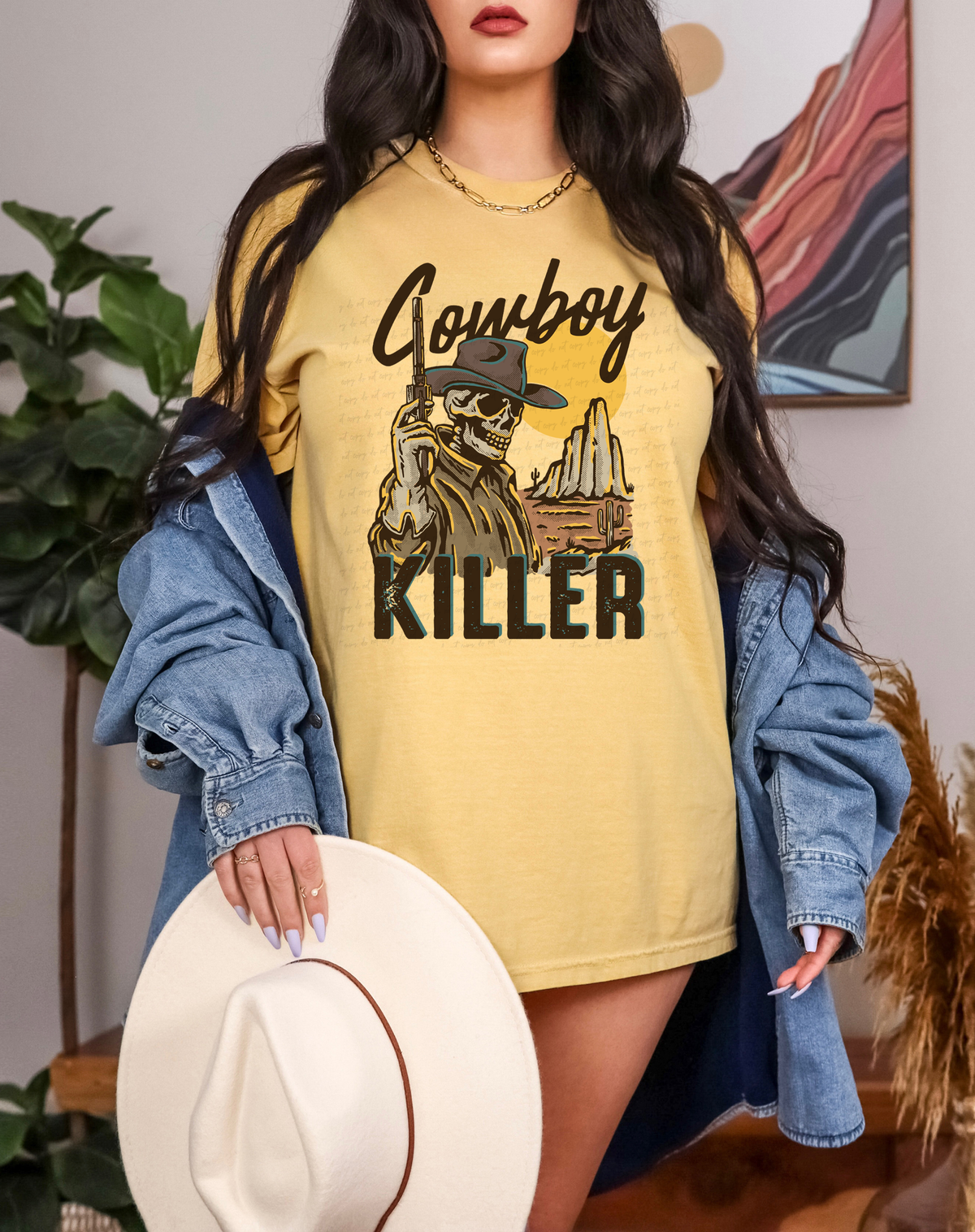 Cowboy Killer Skellie 116620 DTF Transfer