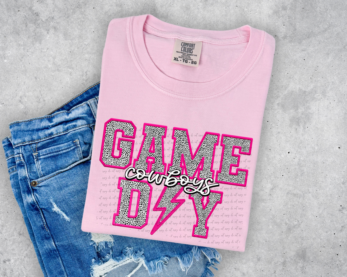 Cowboys Faux Embroider Game Day 46668 DTF transfer