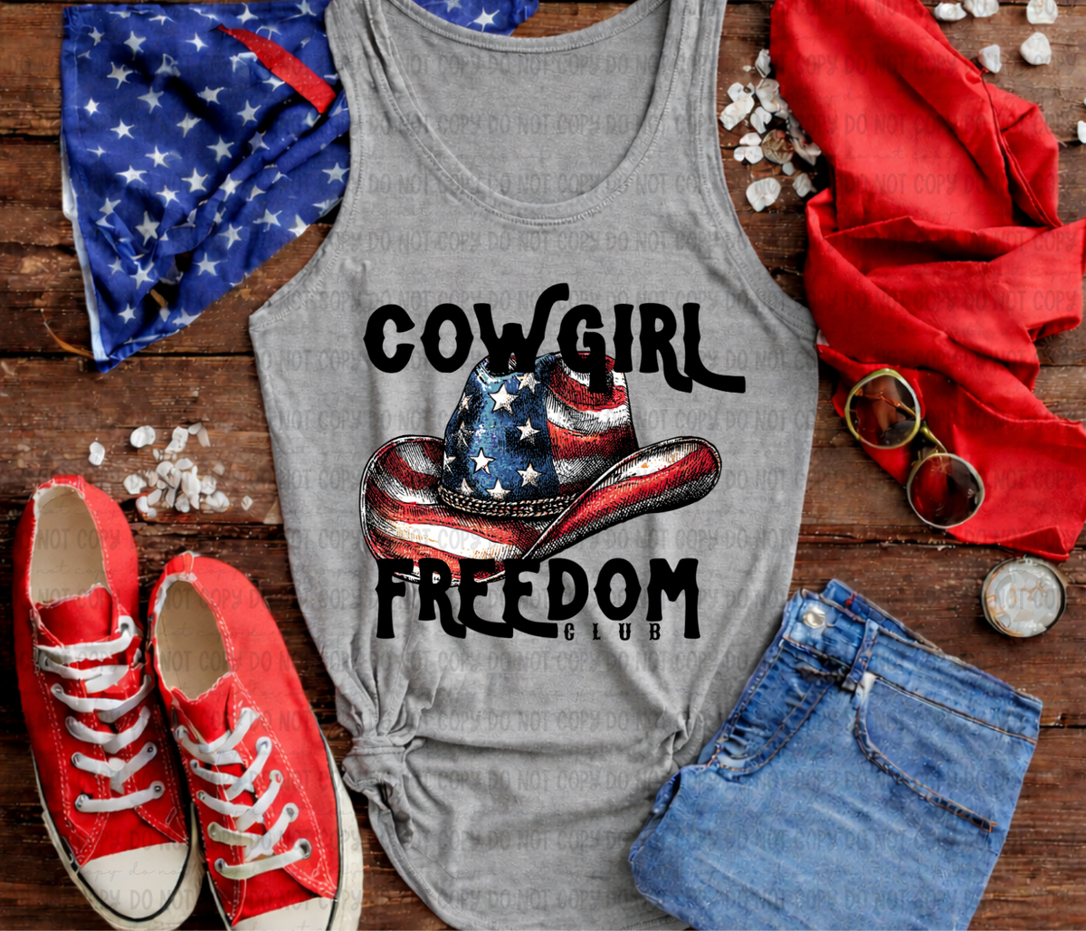 Cowgirl freedom club (Revel) DTF Transfer