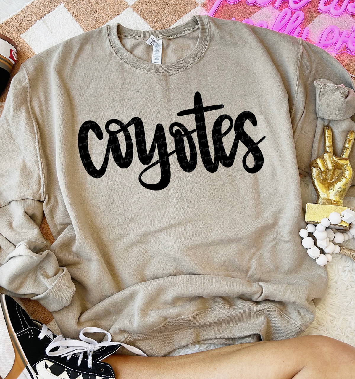 Coyotes Hand Lettered 54041 DTF transfer