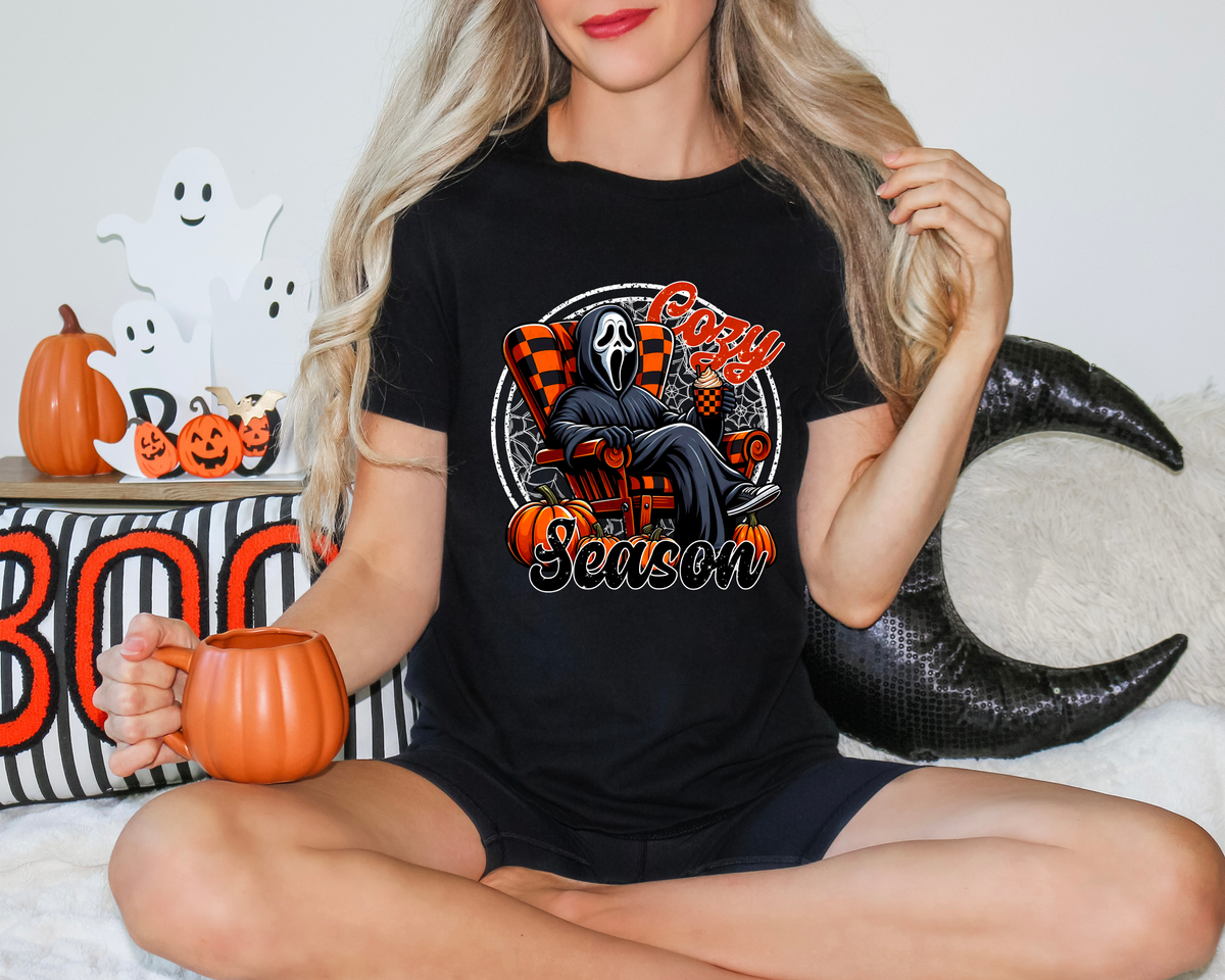 Cozy Season Pumpkins White Web GF 111388 DTF transfer