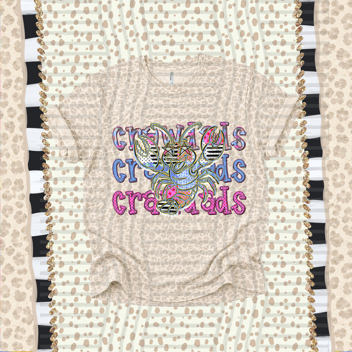 Crawdads-Dolly Doodle Print (Caplinger) DTF Transfer