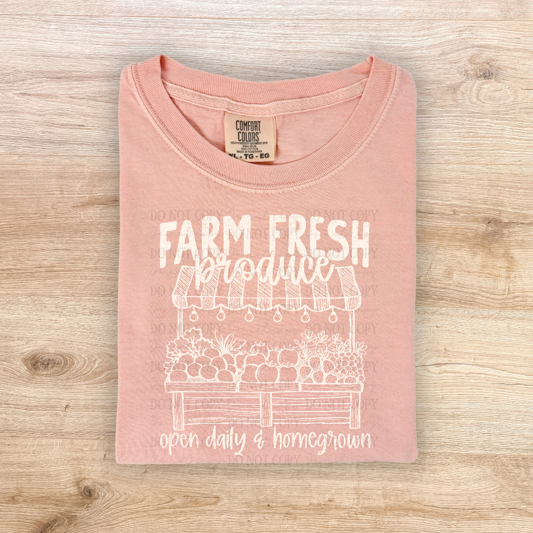Farm fresh produce CREAM (Scarlow) DTF Transfer