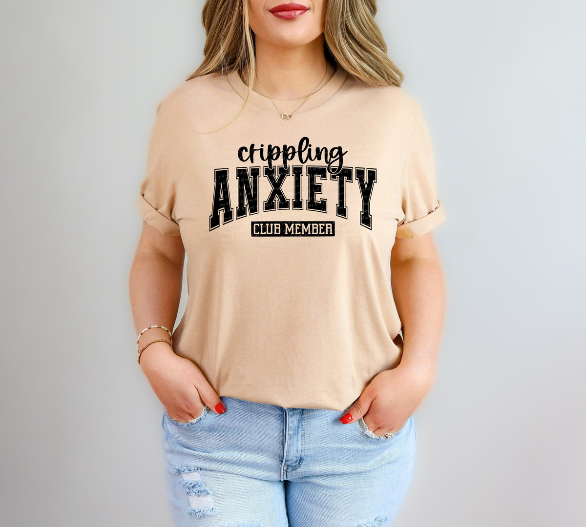 Crippling Anxiety Club Member 74445 DTF Transfer