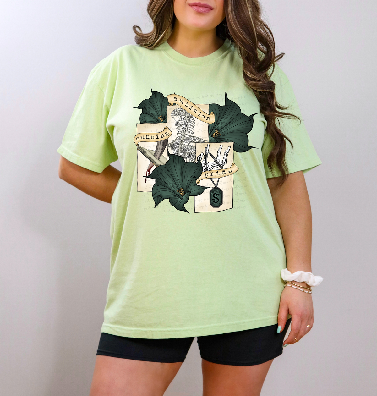Cunning Ambition Pride Slyth Green Floral 115362 DTF transfer