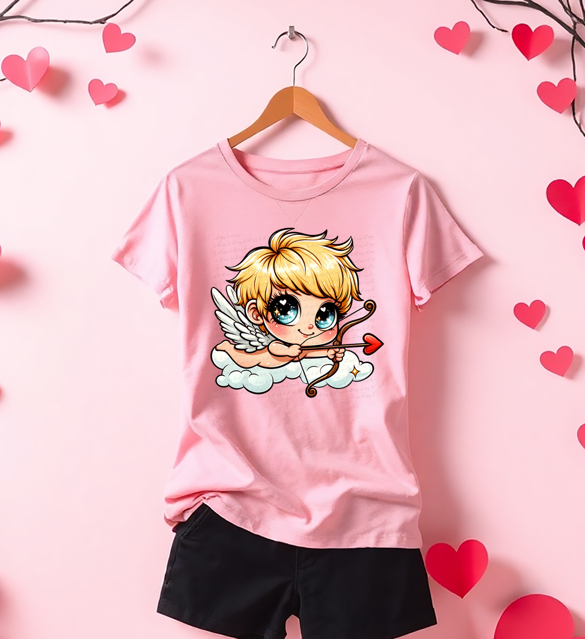 Cupid Heart Bow And Arrow 81810 DTF Transfer