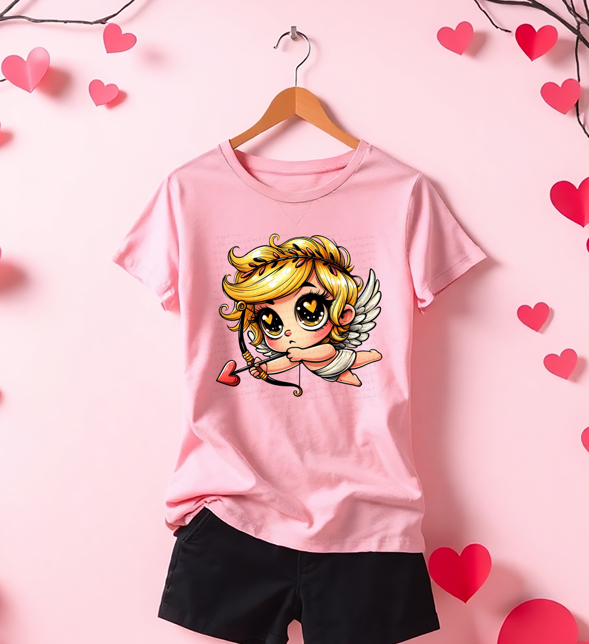 Cupid Heart Eye Bow And Arrow 81811 DTF Transfer