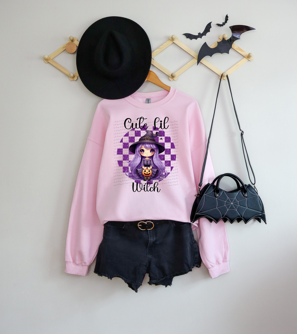 Cute Lil Witch 59394 DTF transfer