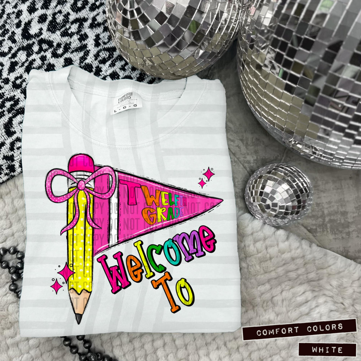 Welcome To 12th Grade (caplinger) DTF transfer