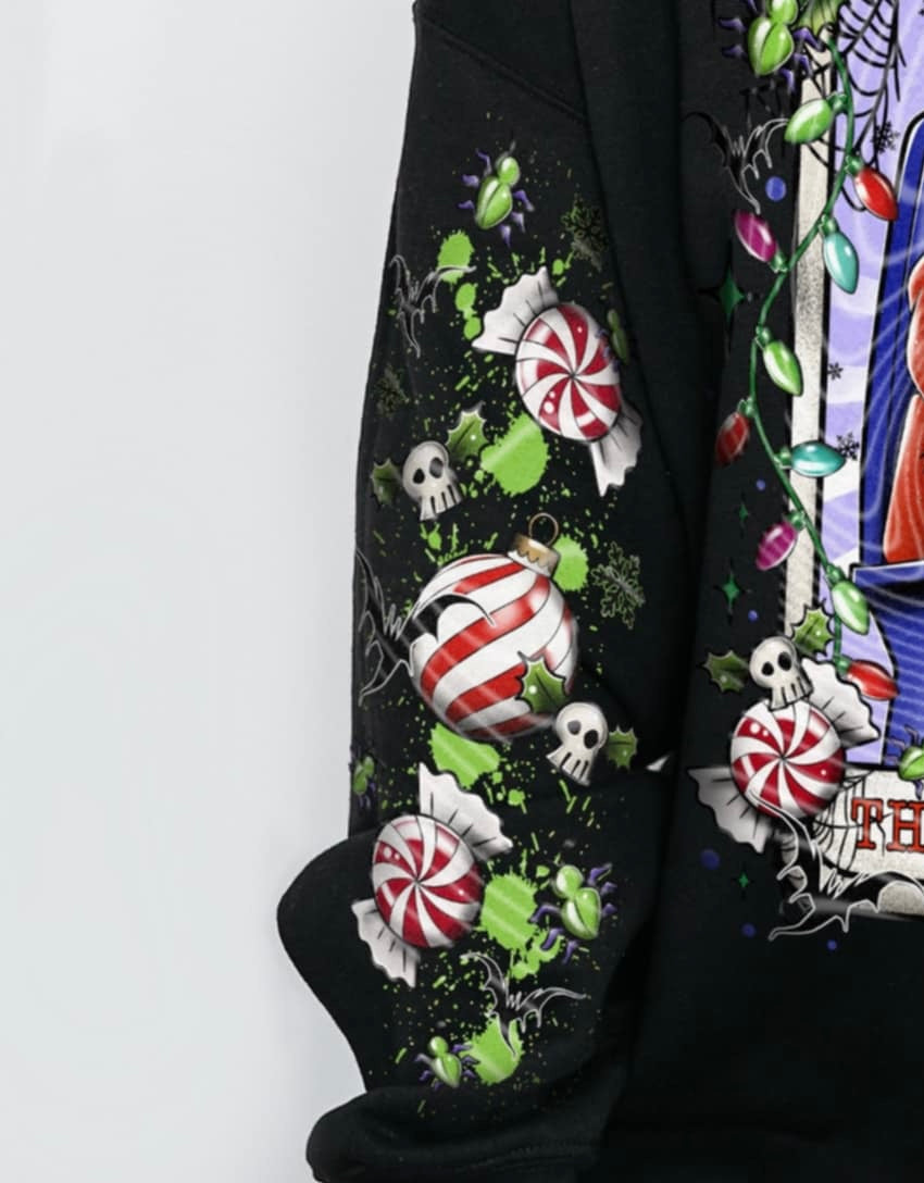 The Mall Santa Sleeve DTF transfer