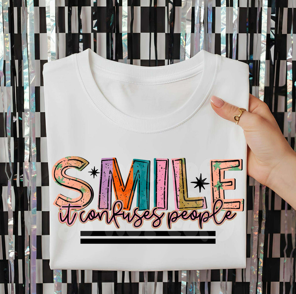 Smile it confuses people (C’s) DTF Transfer