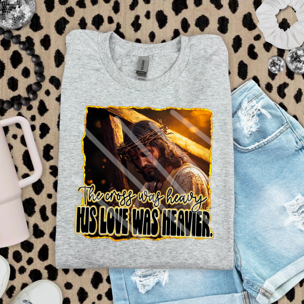 The Cross Was Heavy 110609 DTF transfer