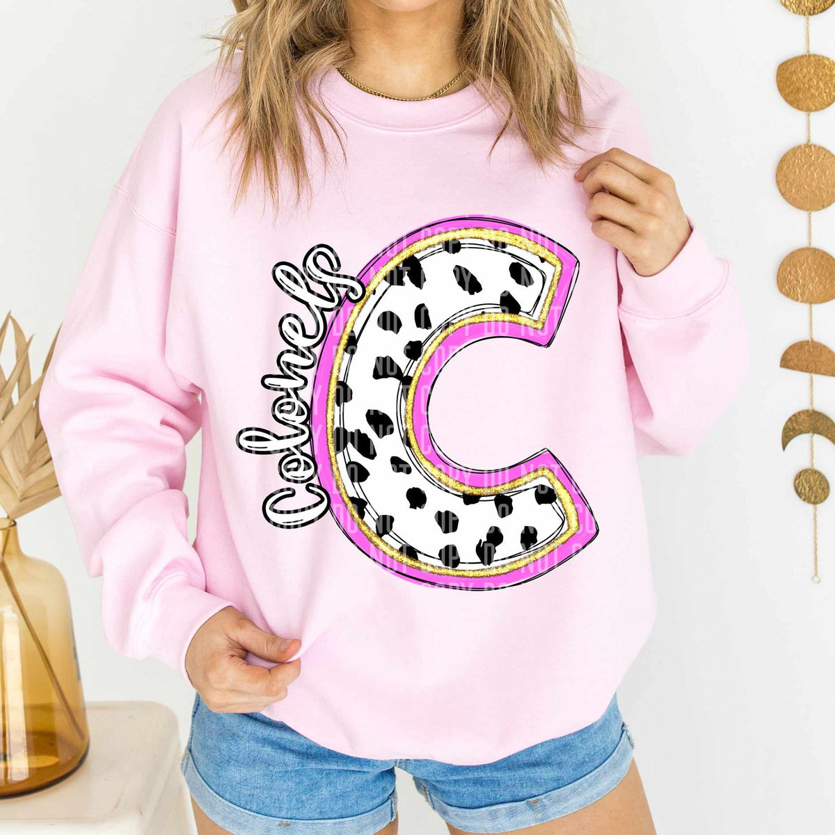 Colonels Polka Font Mascot Caplinger 56207 DTF transfer