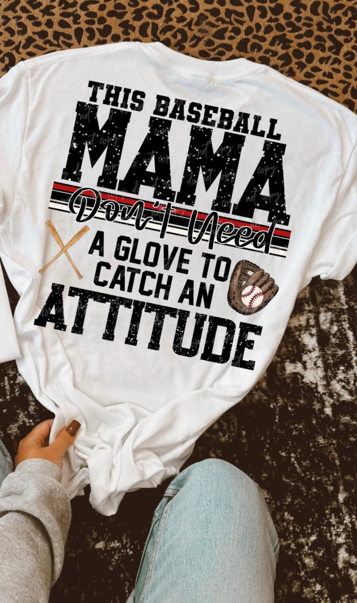 This baseball mama don’t need a glove to catch an attitude (VIRGO) 90558 DTF transfer