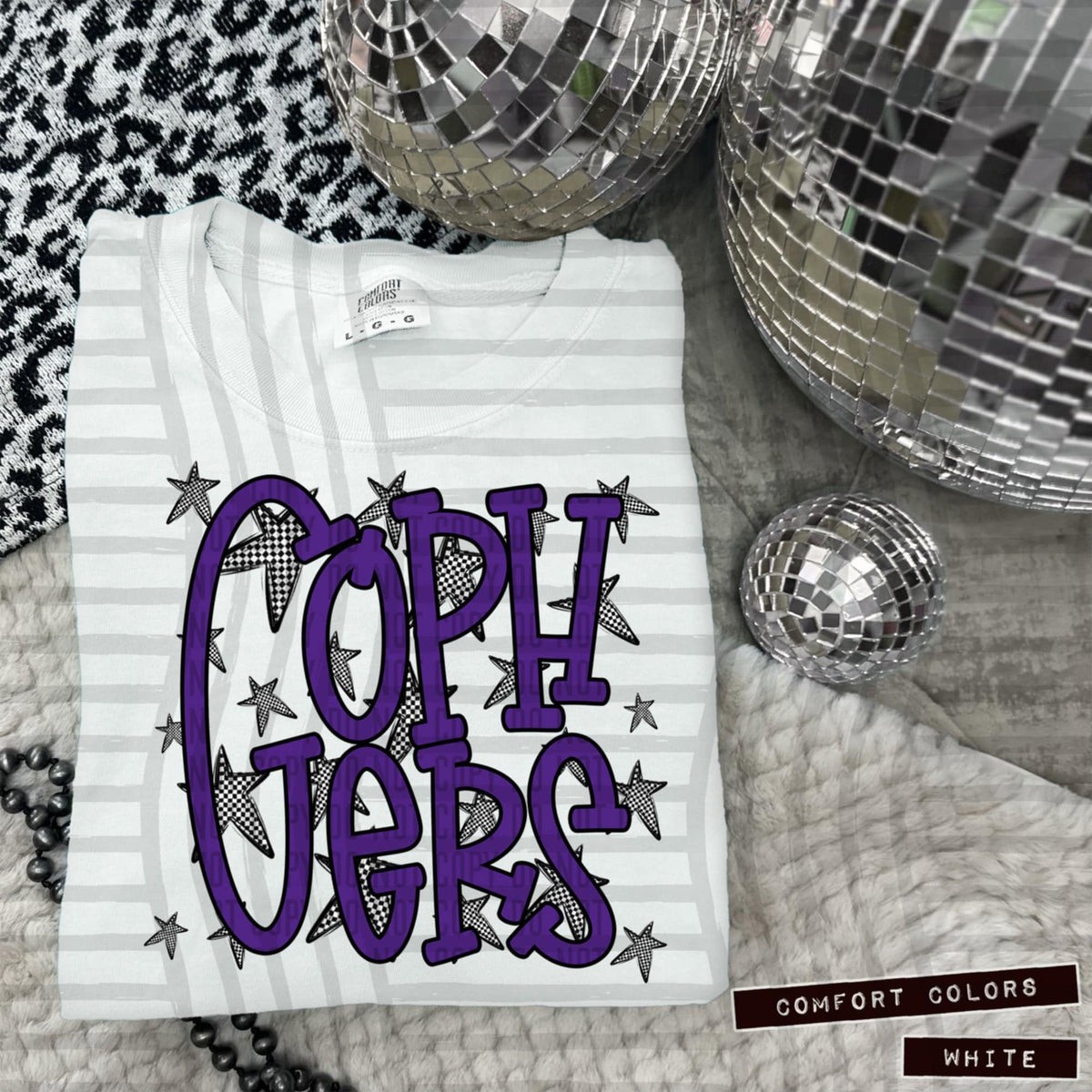 Purple Staggered Mascots (Caplinger)