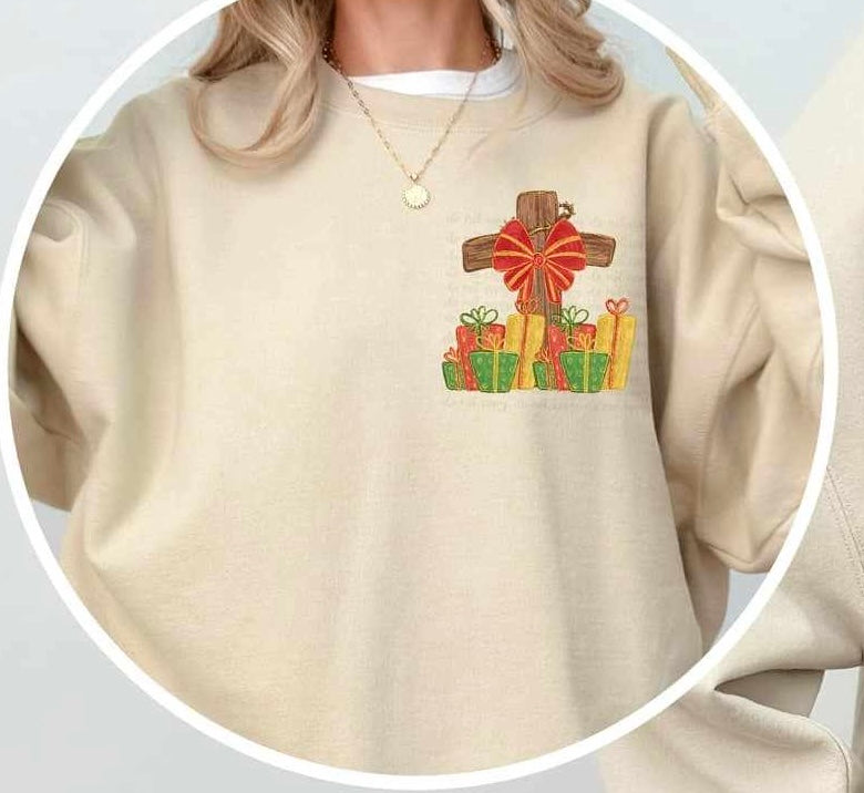 Christmas begins with Christ exclusive pocket 64532 DTF transfer