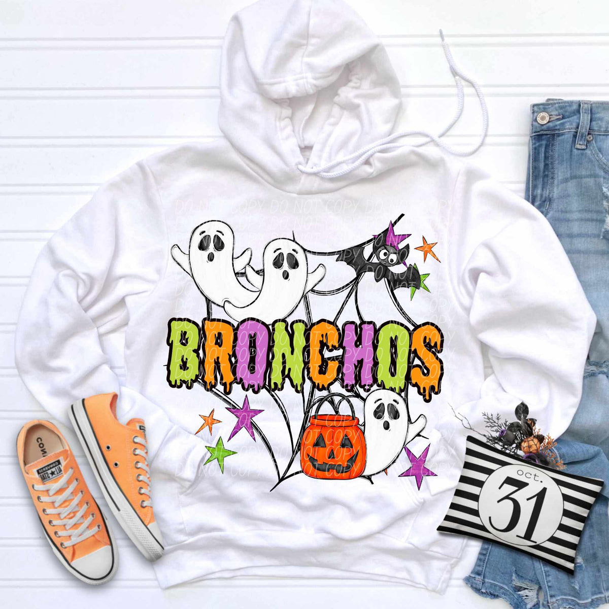 Bronchos Halloween (City) DTF transfer