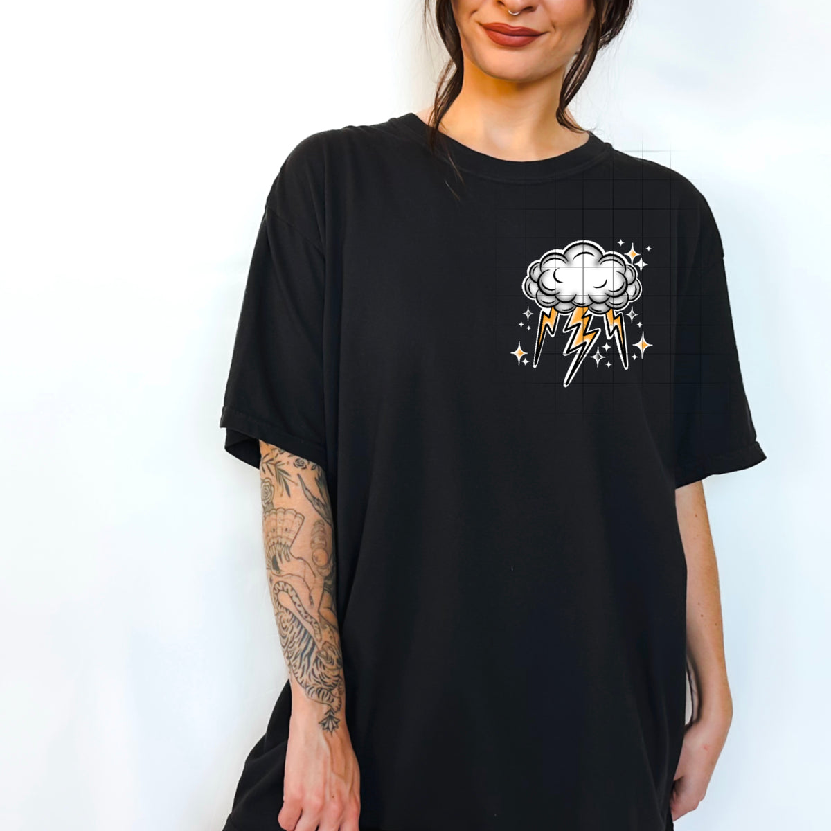 Storms Don’t Last Forever white outline Pocket (CSC) DTF transfer