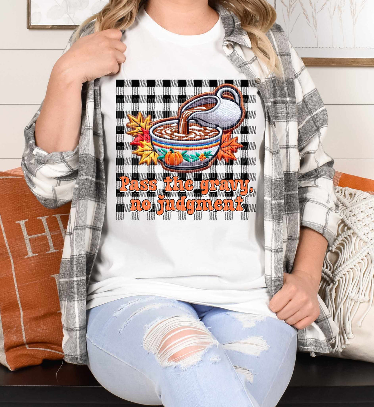 Pass the gravy, no judgement (caplinger) 62781 DTF transfer