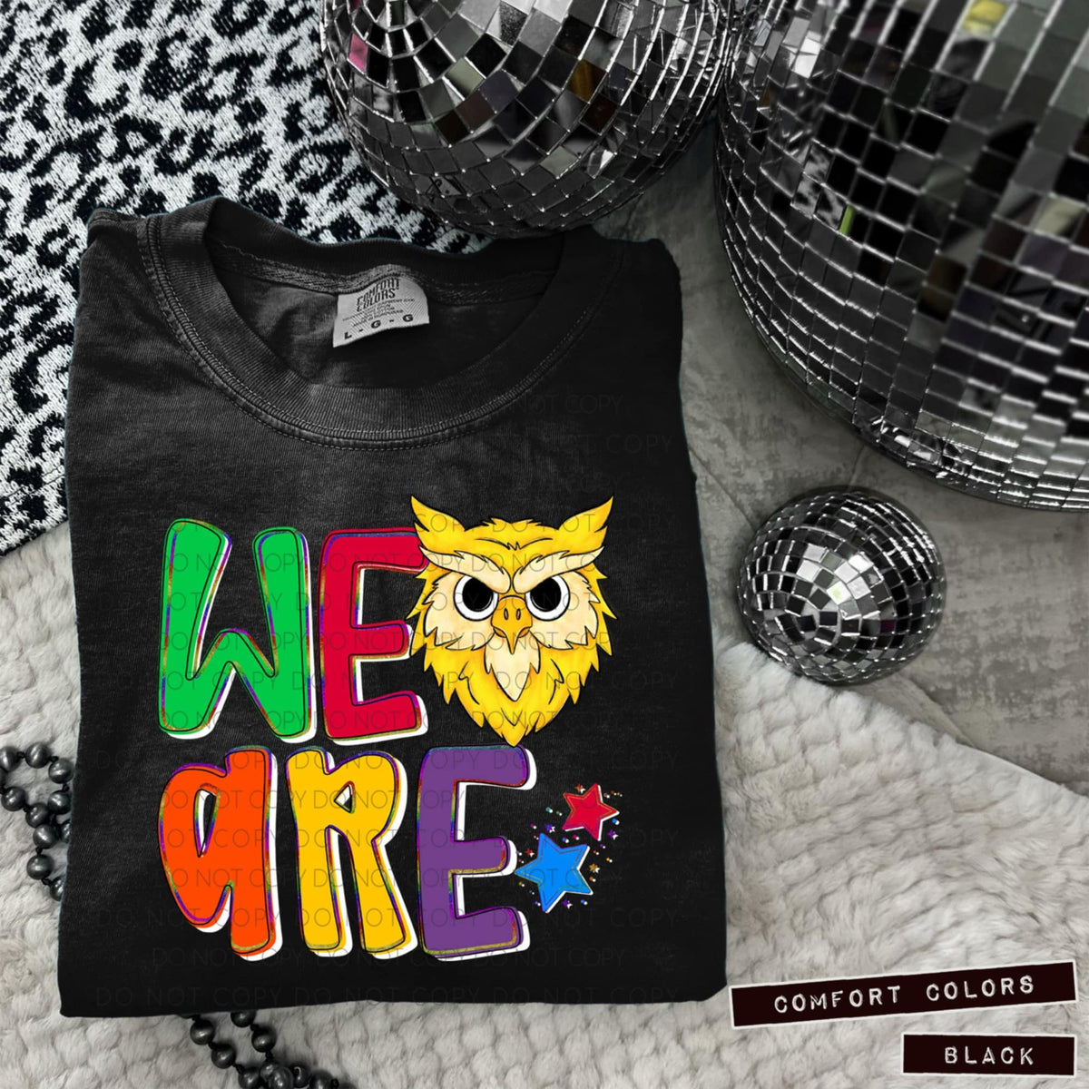 We are owls yellow (Caplinger) 100777 DTF transfer