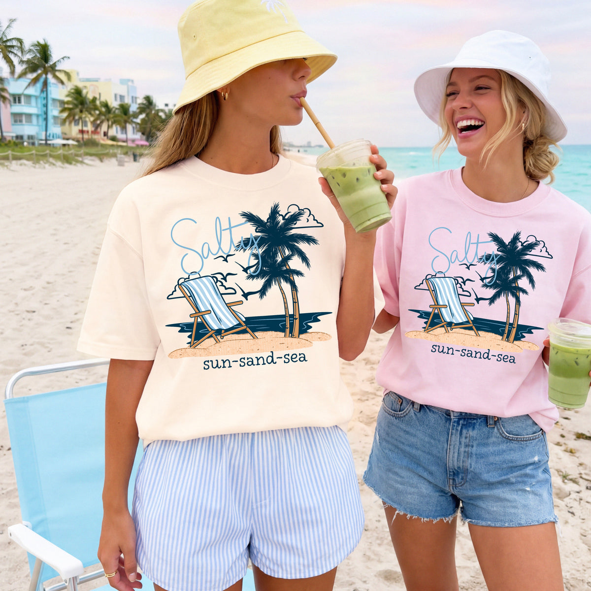 Salty with beach chair (CSC) DTF Transfer