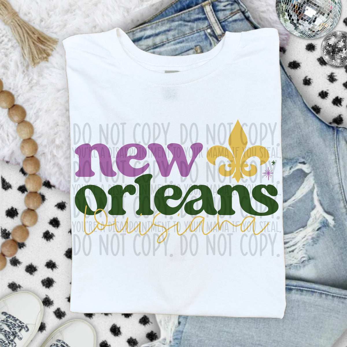New Orleans (SWD) DTF transfer