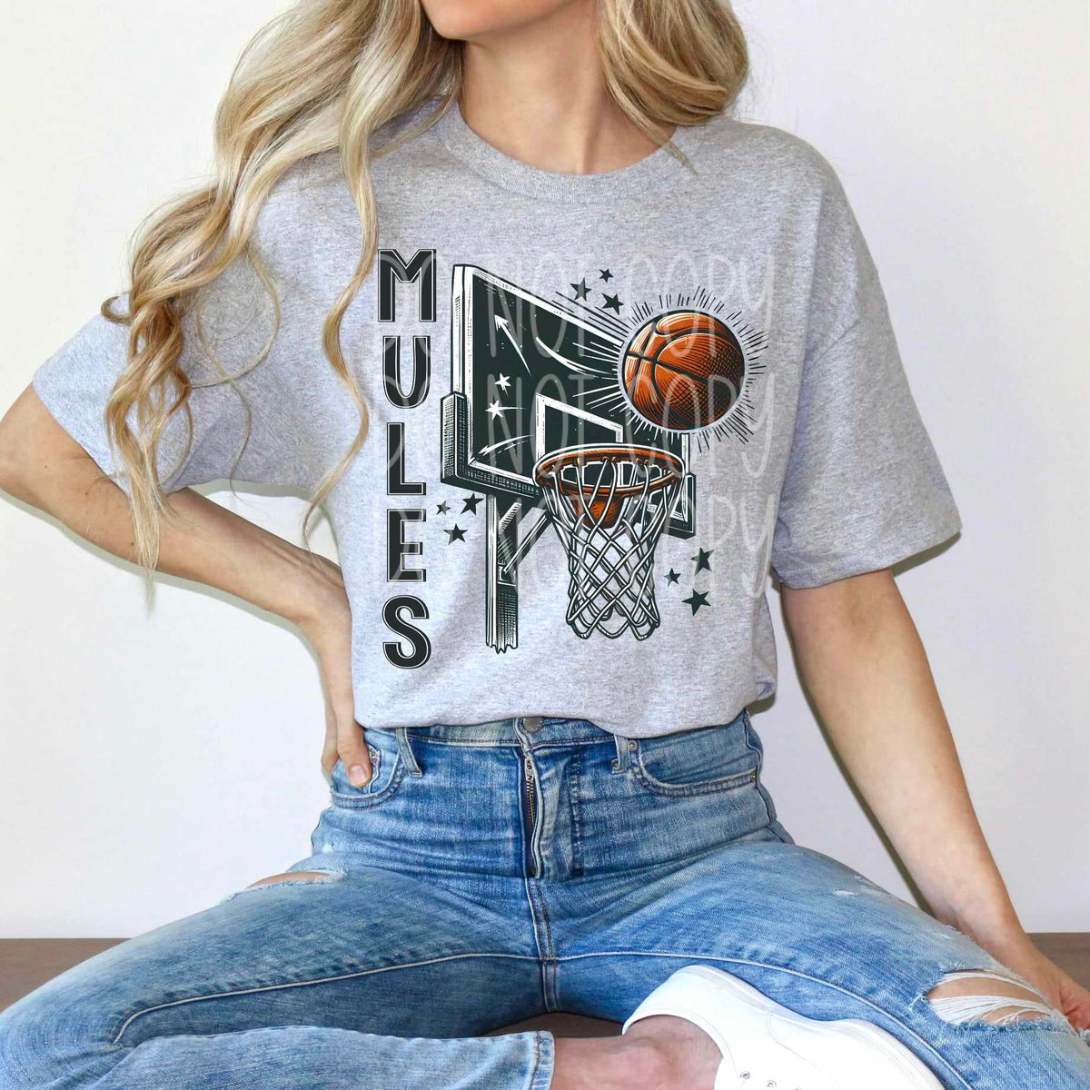 Mules basketball hoop (PH) 65621 DTF transfer