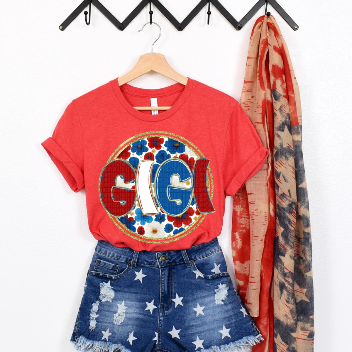 Gigi patriotic circle (SDD) 99241 DTF transfer