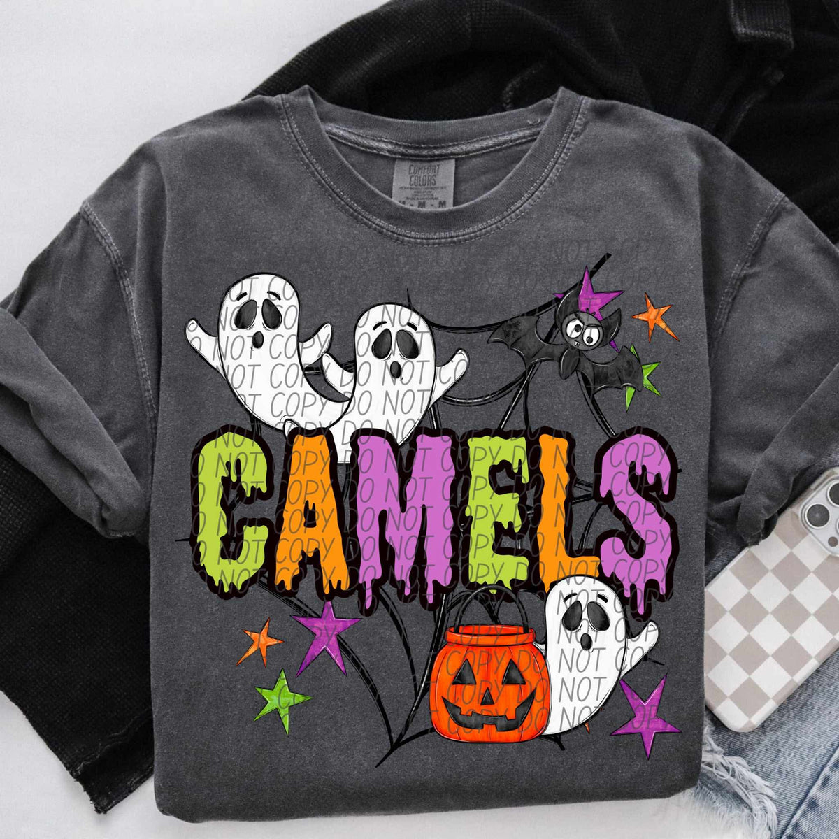 Camels Halloween (City) DTF transfer