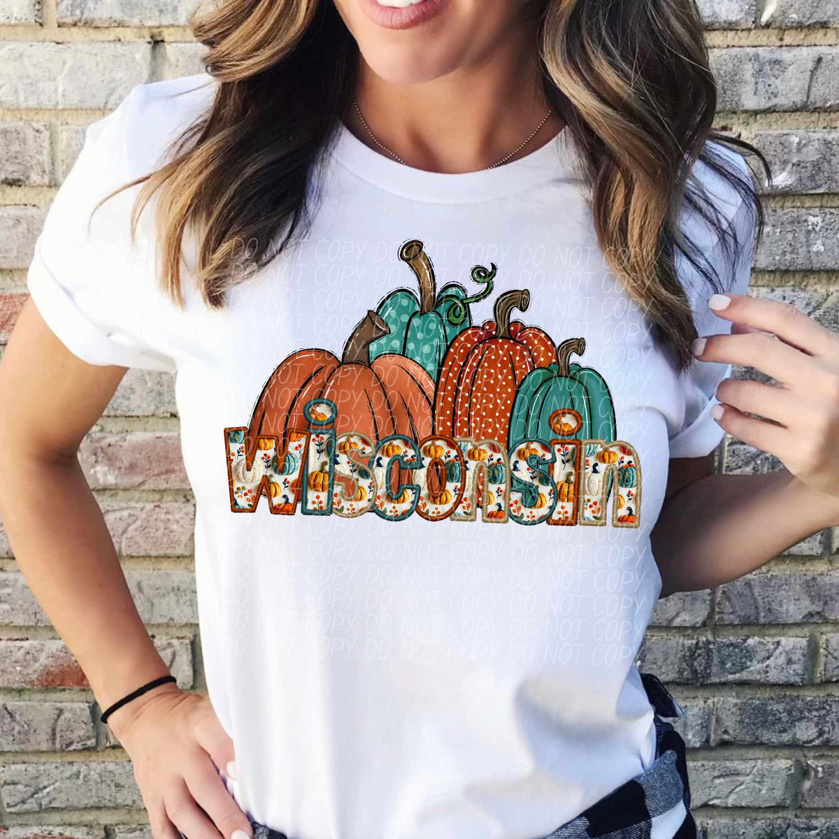 Wisconsin fall filled with pumpkins (CITY) 44400 DTF transfer