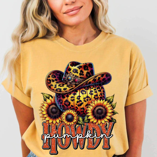 Howdy pumpkin leopard pumpkin 34413 DTF Transfer