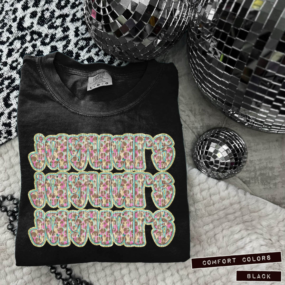 Jaguars Leopard Stacked (Caplinger) 98459 DTF transfer