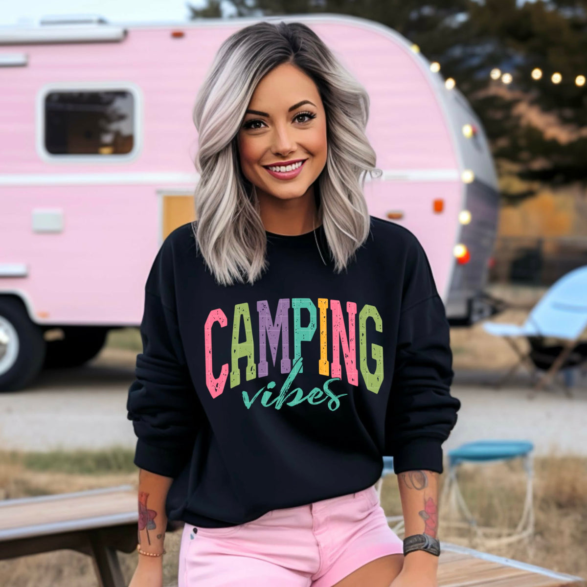 Camping vibes Sunday Special DTF transfer