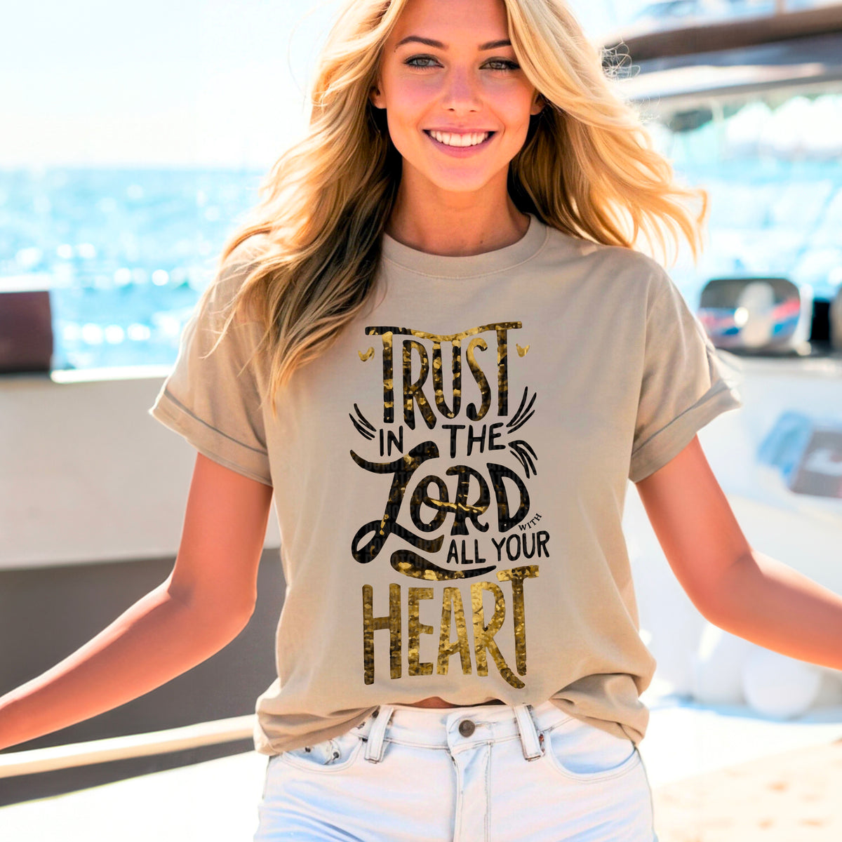 Trust in the lord with all your heart 95507 DTF transfer