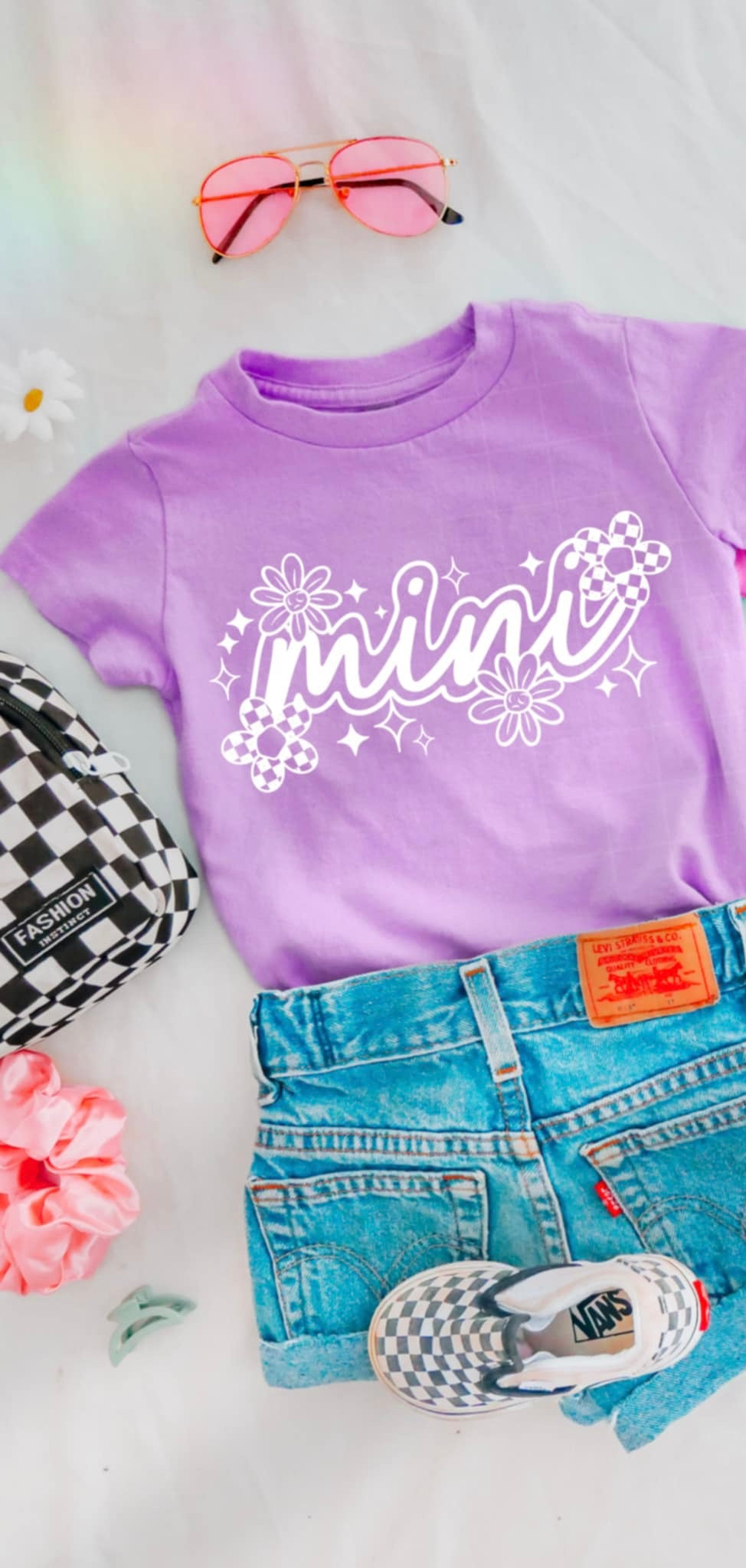 Mini doodles white font (CSC) 99156 DTF transfer