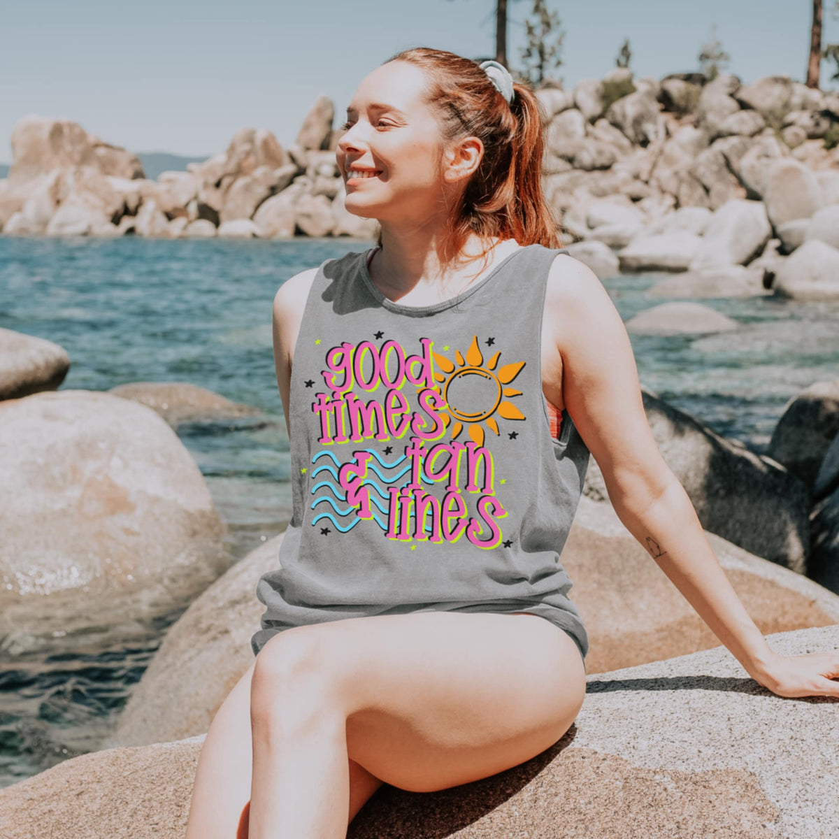 Good times & tan lines (SAL) 96385 DTF transfer
