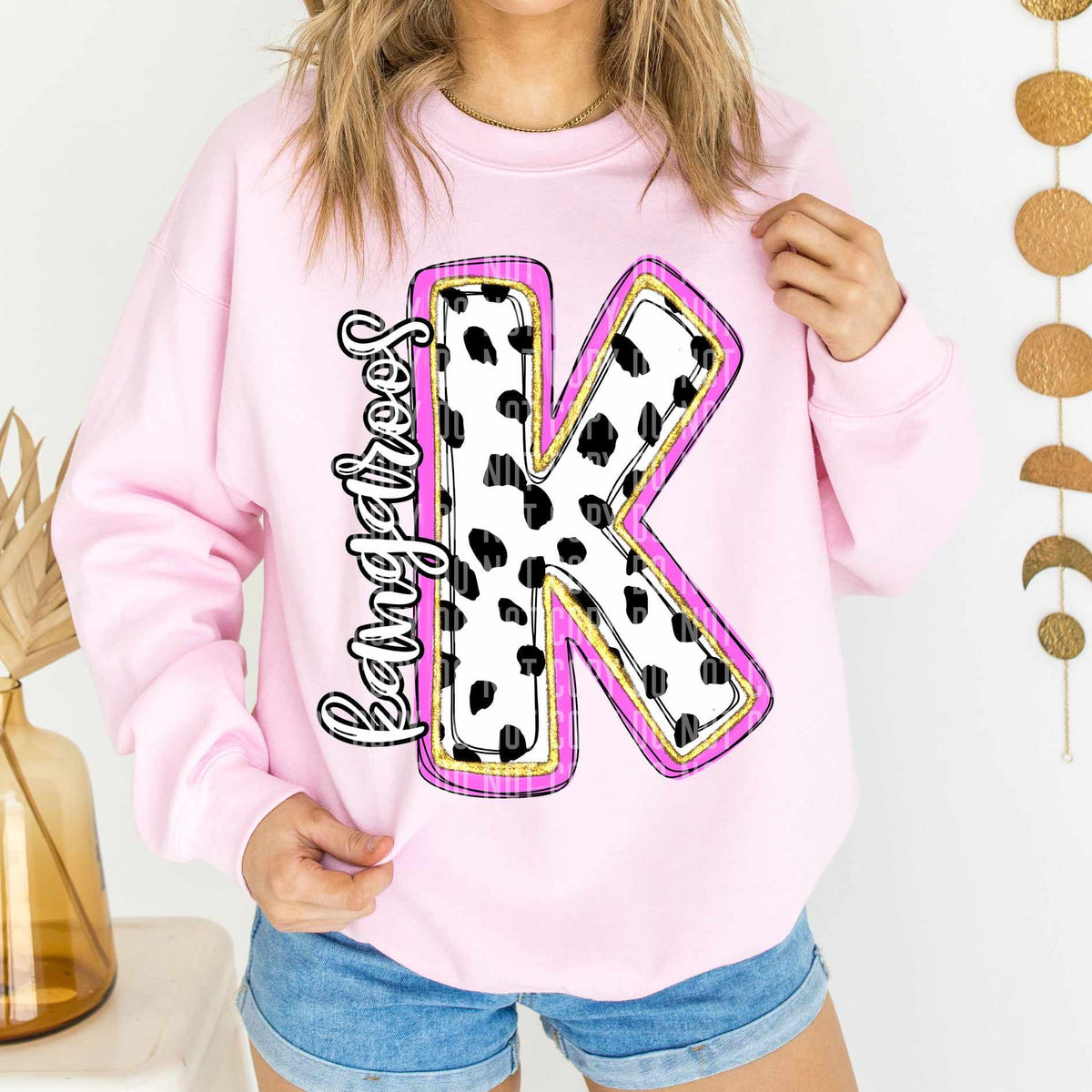 Kangaroos Polka Font Mascot Caplinger 56176 DTF transfer
