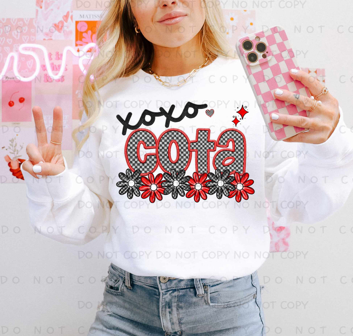Xoxo cota (caplinger) 77538 DTF transfer