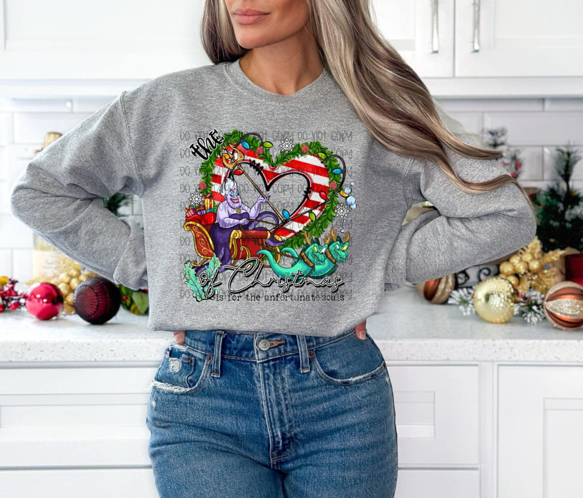 The Heart of Christmas evil ocean villain (SSD) DTF transfer