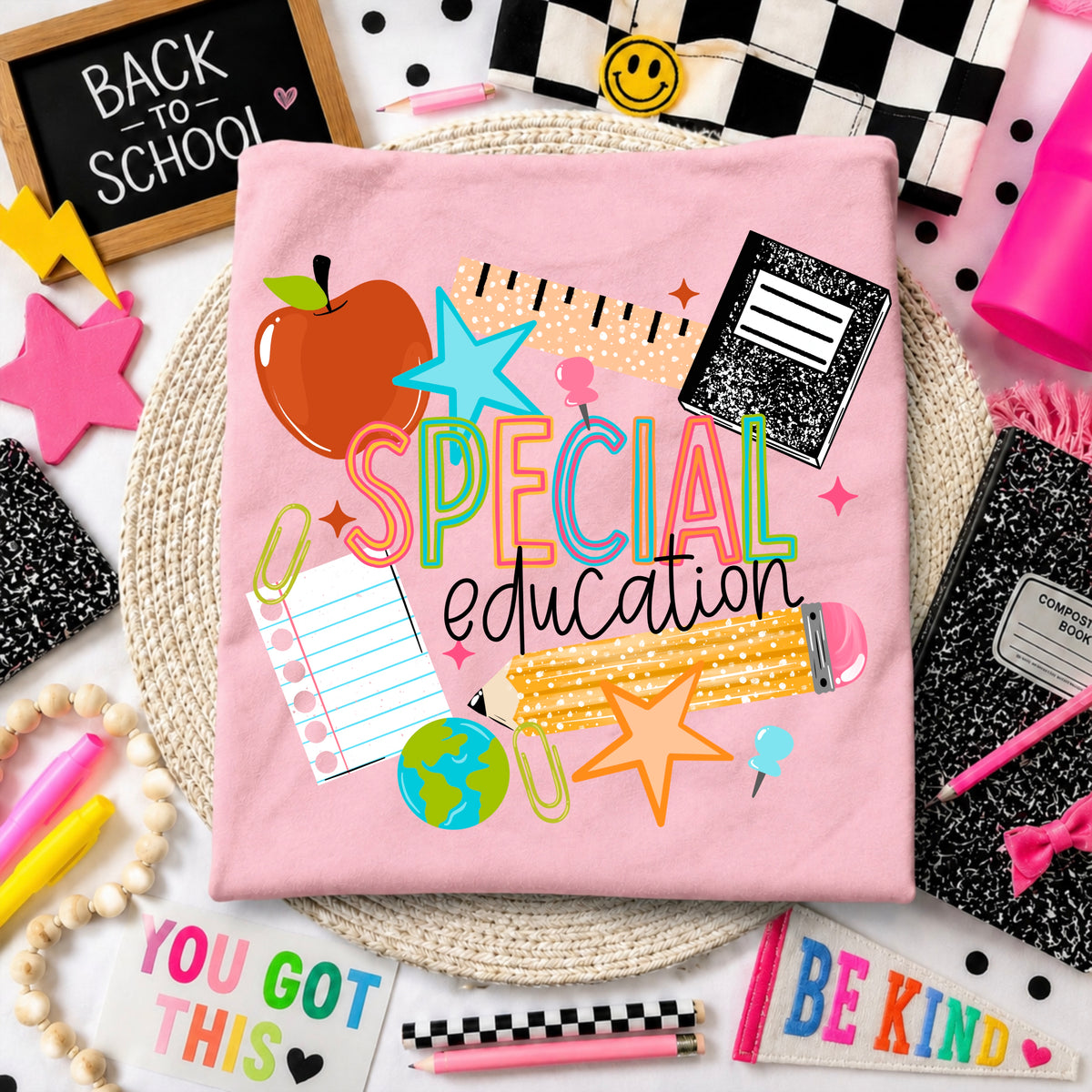 Special education with pencil and stars (CSC) DTF Transfer