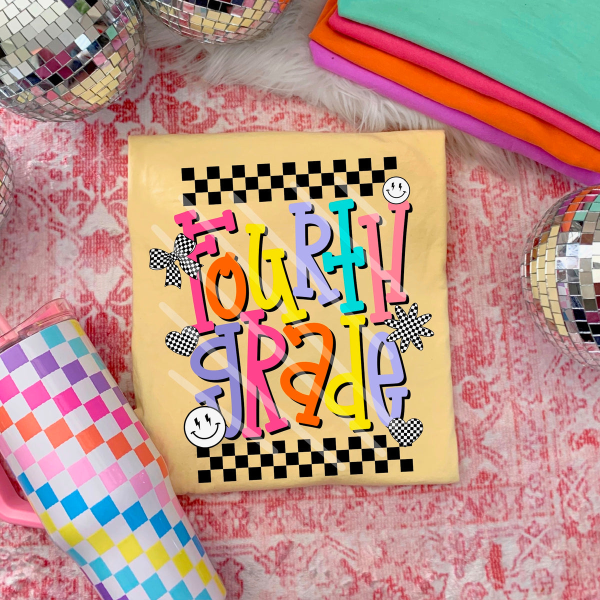 Fourth Grade girl colors with doodles (saved) 114420 DTF transfer