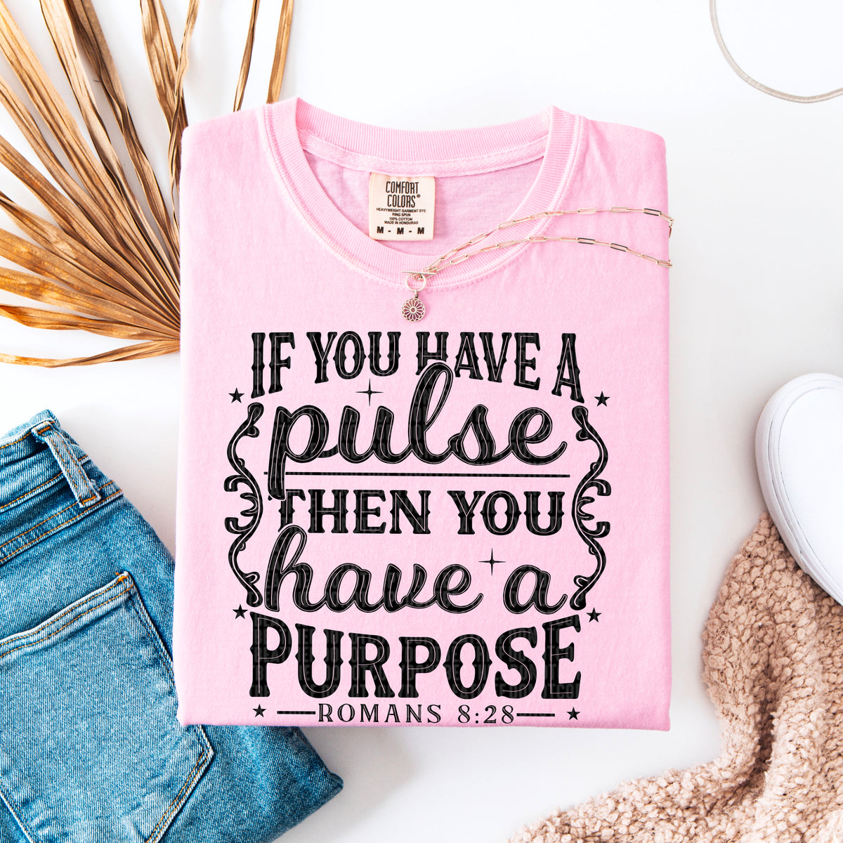 If you have a pulse then you have a purpose BLACK 95453 DTF transfer