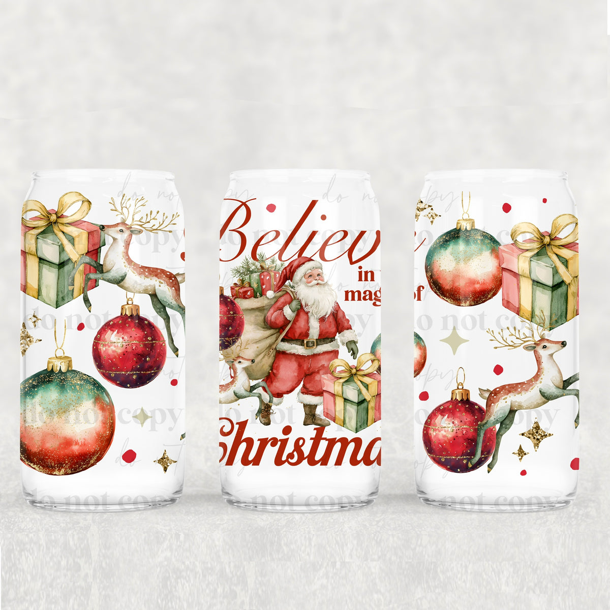 The magic of Christmas (exclusive) UV DTF WRAP
