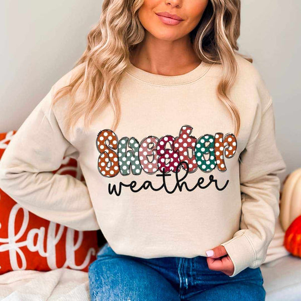 Sweater weather polka dots 52820 DTF transfer