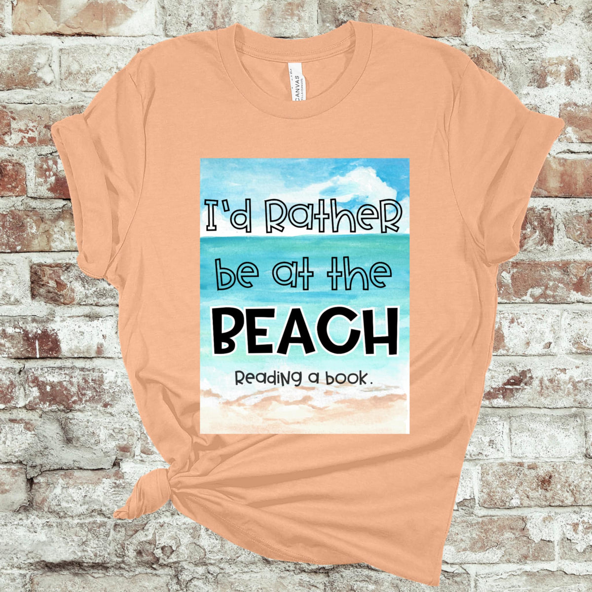 I’d rather be at the beach reading a book 106075 DTF transfer